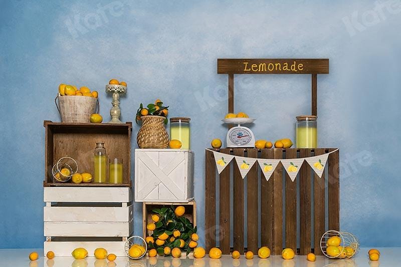Kate Cake Smash Summer Backdrop Lemon shop Designed by Emetselch - Kate Backdrop