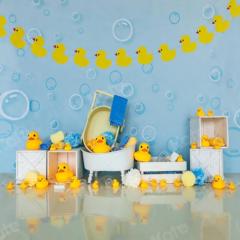Kate Little Duck Baby Shower Cake Smash Backdrop Designed by Emetselch - Kate Backdrop
