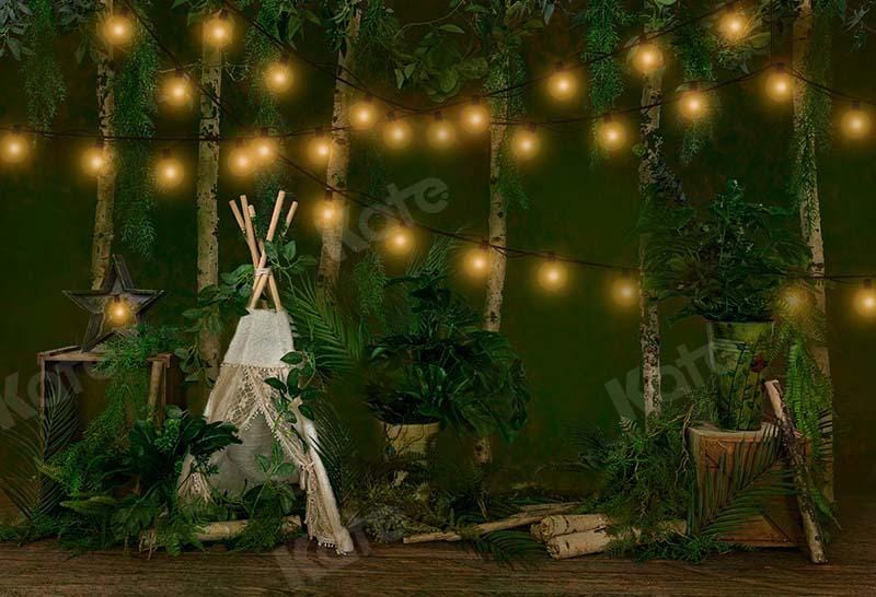 Kate Summer Cake Smash Backdrop Jungle Camping Tent Designed by Emetselch - Kate Backdrop