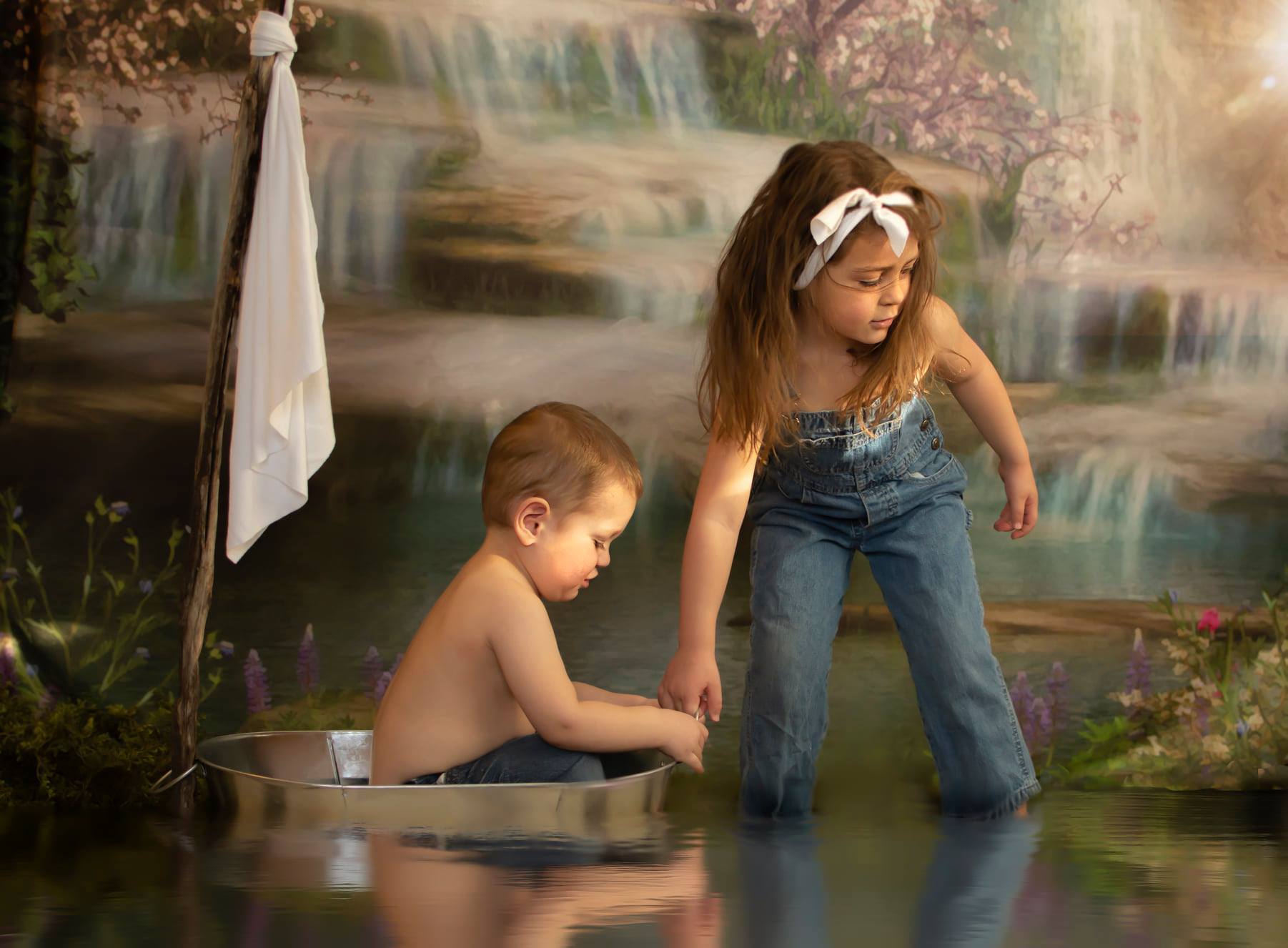 Kate Mermaid Water Summer Backdrop - Kate Backdrop