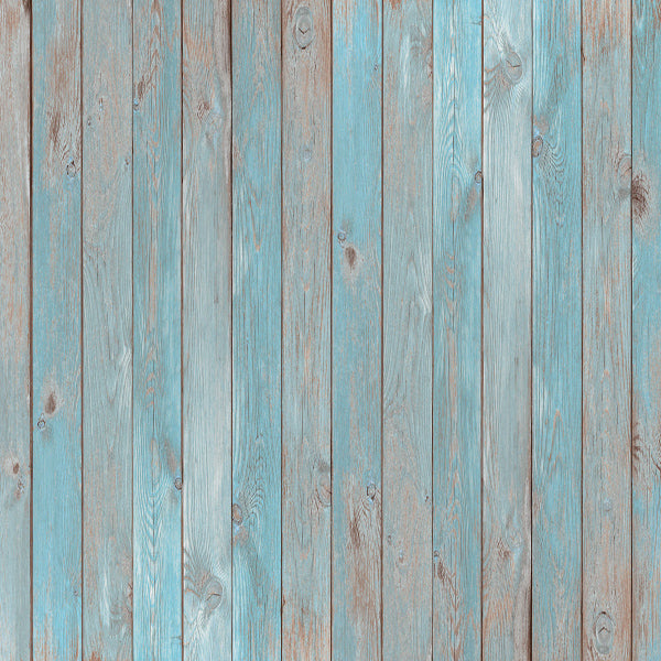 Fox Vintage Blue Gray Wood Newborn Vinyl Backdrop - Foxbackdrop