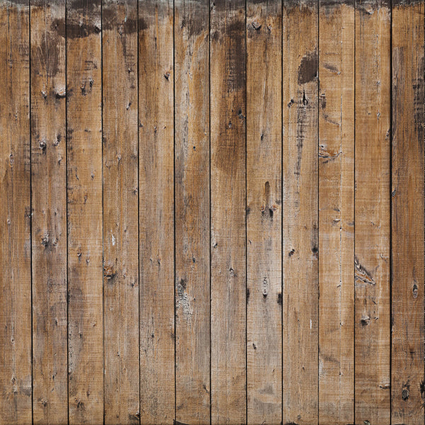 Fox Retro Barn Wood Wall Brown Vinyl Photography Backdrop Food - Foxbackdrop