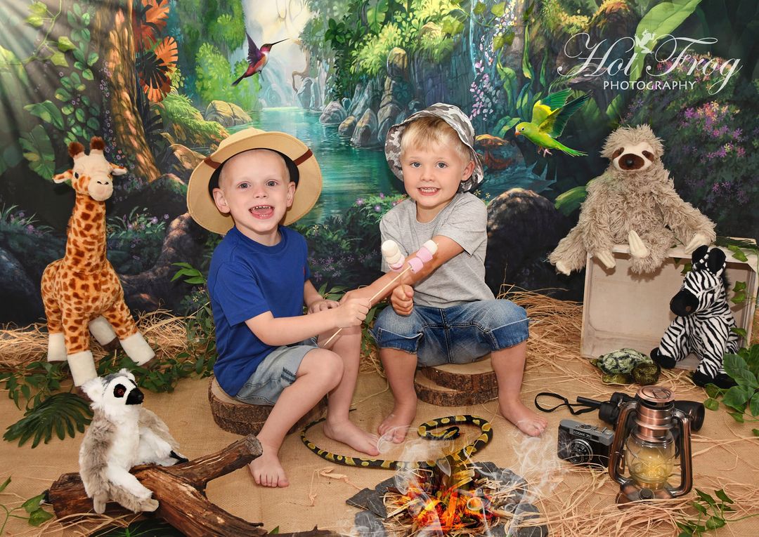 Kate Jungle Theme Backdrop Scenery Green Forest Tree Backdrop - Katebackdrop