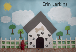Katebackdrop£ºKate Pet Park Sky and Clouds Spring Tree Children Backdrop for Photography Designed by Erin Larkins