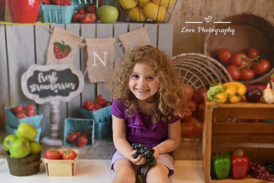 Kate Summer Farmers Market Backdrop for Photography Designed by Danette Kay Photography - Kate Backdrop