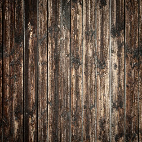 Fox Dark Brown Barn Wood Vinyl Photography Backdrop Food - Foxbackdrop