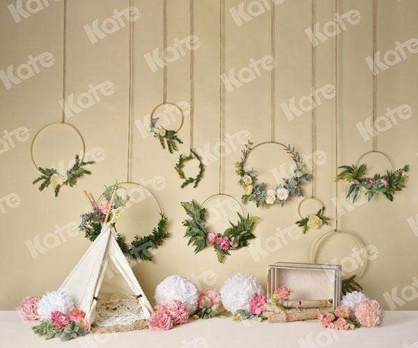 Katebackdrop£ºKate Spring Flowers Camping Children Backdrop for Photography Designed by Mandy Ringe Photography