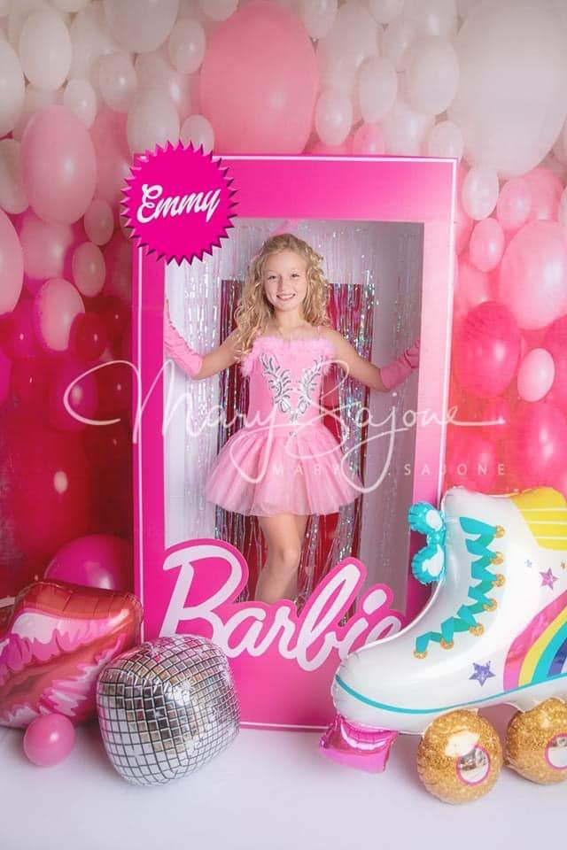 Kate Red Balloon Wall Valentine's Day Birthday Cake Smash Party Backdrop for Photography Designed by Mandy Ringe Photography - Kate Backdrop