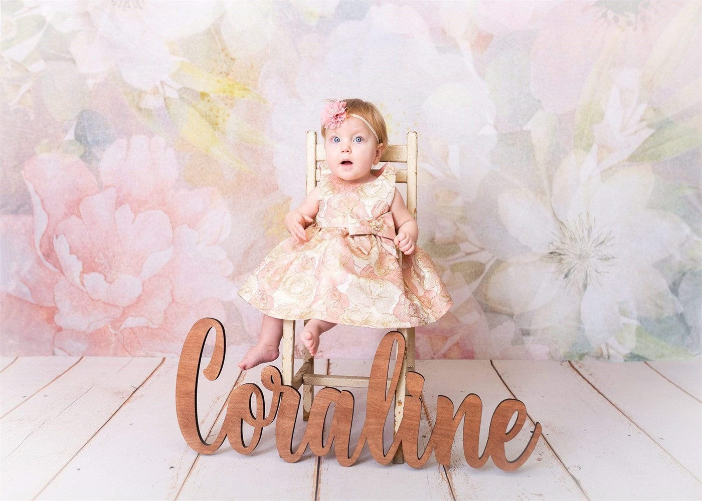 Kate Flowers Pastel Florals Backdrop for Photography Designed by Amanda Moffatt - Kate Backdrop