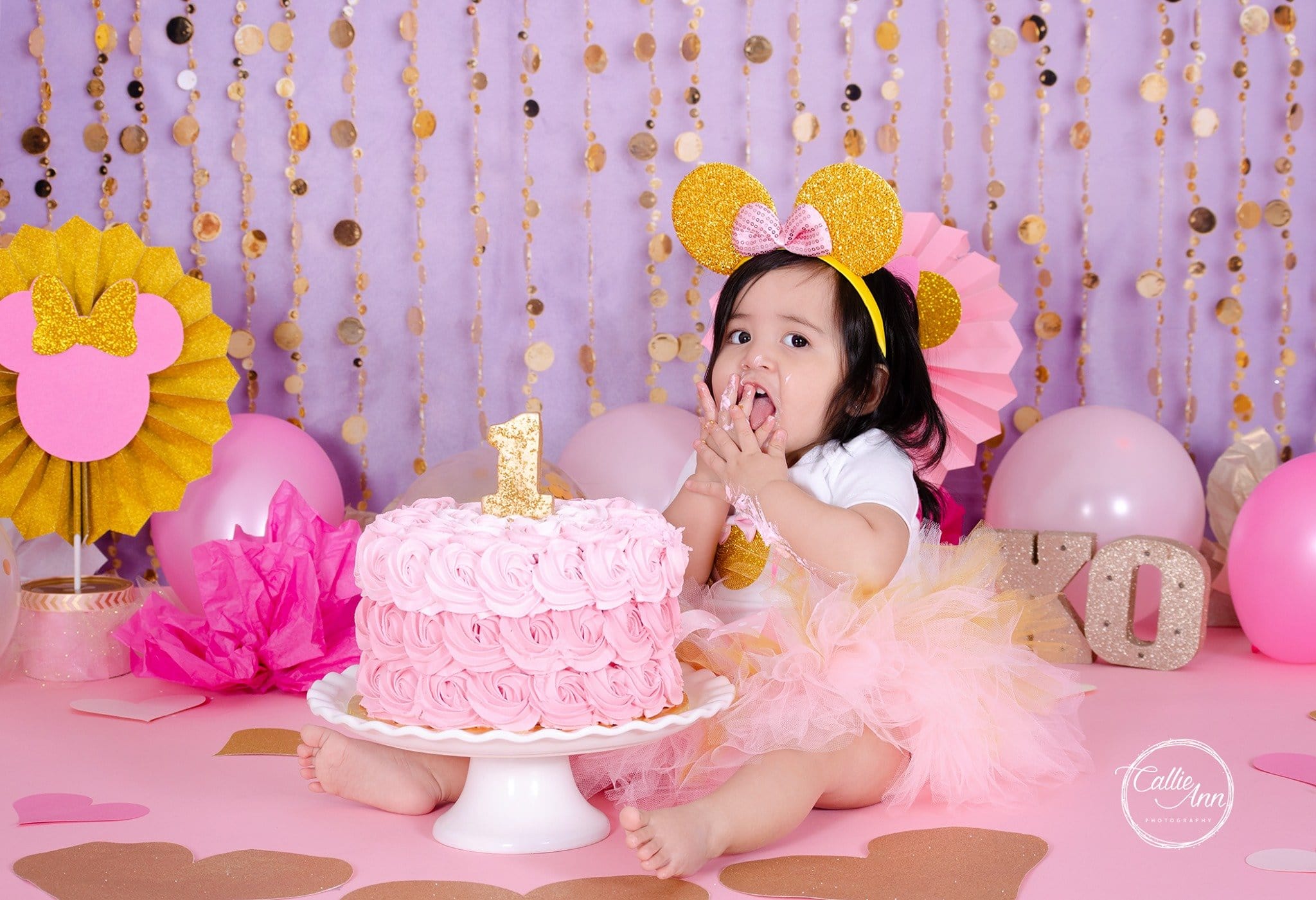 Kate Purple Gold Dots Children Backdrop for Photography Designed by Lisa B - Kate Backdrop