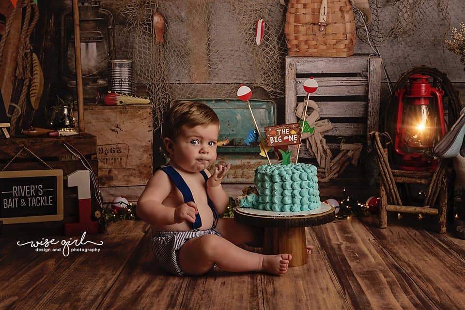 Kate Summer Go Fishing Children Backdrop Father's day Designed By Arica Kirby - Kate Backdrop