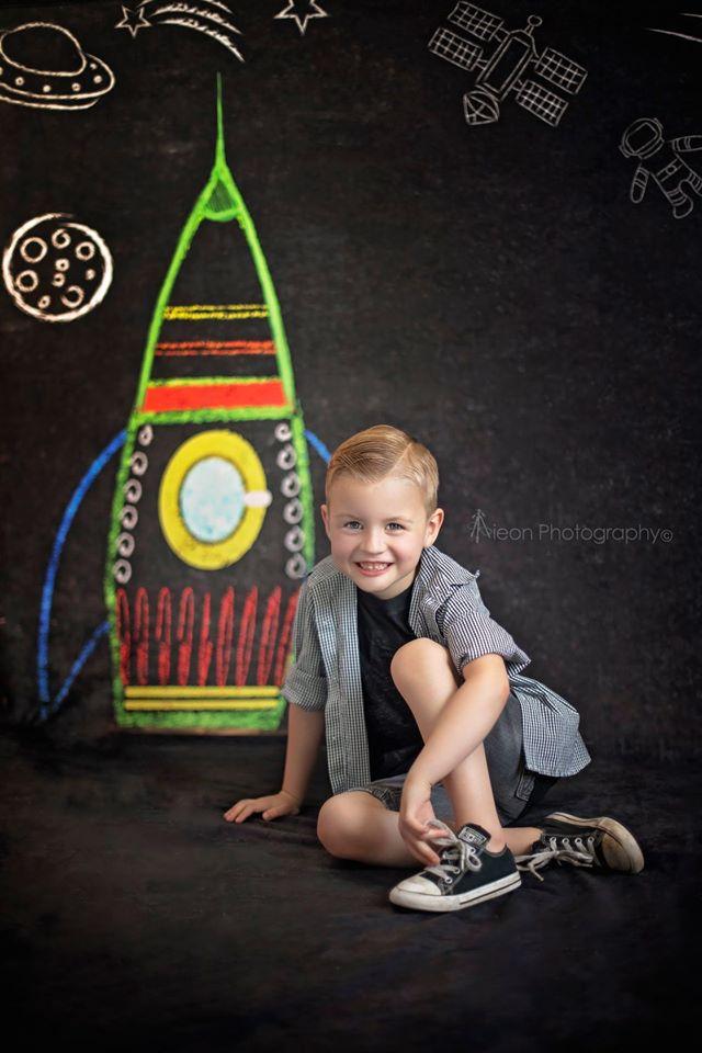 Kate Back to School Space Backdrop for Photography Designed by Marina Smith - Kate Backdrop