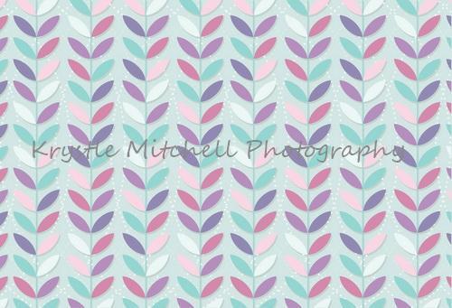 Katebackdrop£ºKate Seamless Leaves Pattern for Girls Backdrop Designed By Krystle Mitchell Photography