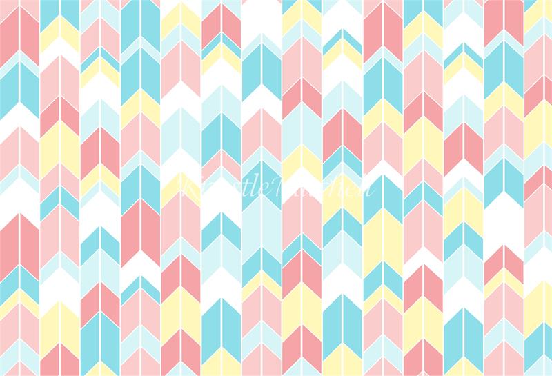 Kate Seamless Chevron Diamond Children Backdrop Designed By Krystle Mitchell Photography - Kate Backdrop