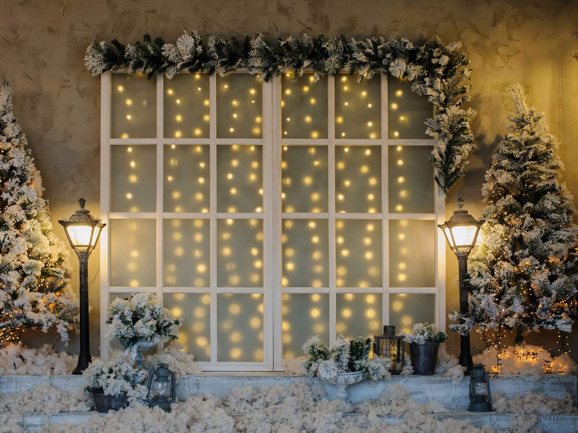 Katebackdrop£ºKate Bright Christmas Decoration Flowers Backdrop