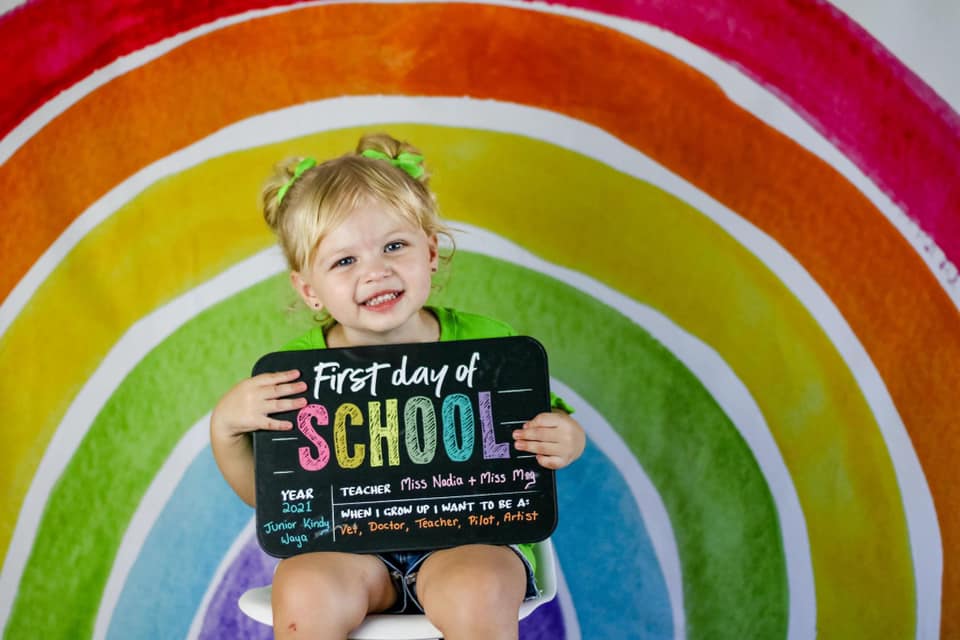 Kate Watercolor Rainbow Backdrop Designed by Mandy Ringe Photography - Kate Backdrop