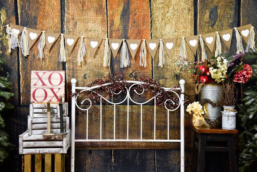 Kate Valentine's Day Headboard Backdrop Designed by AAE Photography - Kate Backdrop