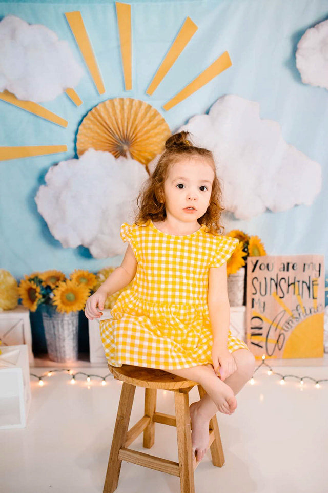 Kate Sunflower you are my Sunshine Children Backdrop Designed By Mandy Ringe Photography - Kate Backdrop