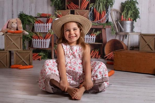 Kate Spring\Easter Carrots Children Backdrop Designed By Mandy Ringe Photography - Kate Backdrop