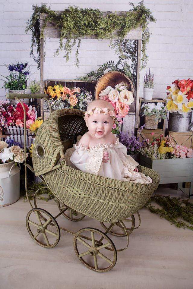 Katebackdrop鎷㈡綖Kate Spring Flower Stand Backdrop Designed By Mandy Ringe Photography