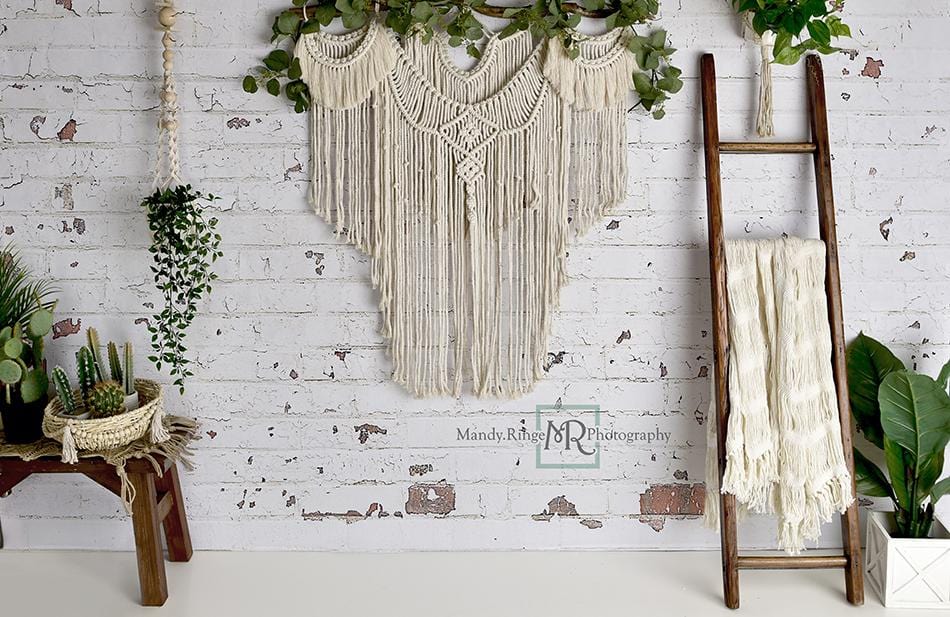 Kate Mother's Day Boho Macrame Bedroom Wall Backdrop Designed By Mandy Ringe Photography - Kate Backdrop