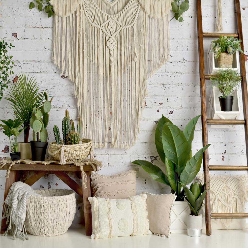Kate Mother's Day Boho Macrame Birthday Backdrop Designed By Mandy Ringe Photography - Kate Backdrop