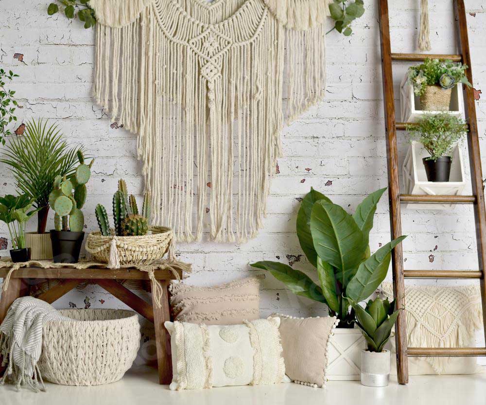 Kate Mother's Day Boho Macrame Birthday Backdrop Designed By Mandy Ringe Photography - Kate Backdrop