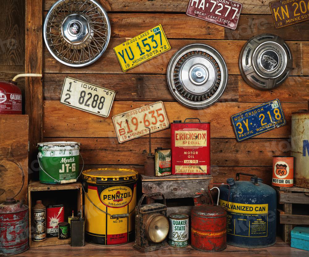 Kate Garage Boys Backdrop Designed by Arica Kirby - Kate Backdrop