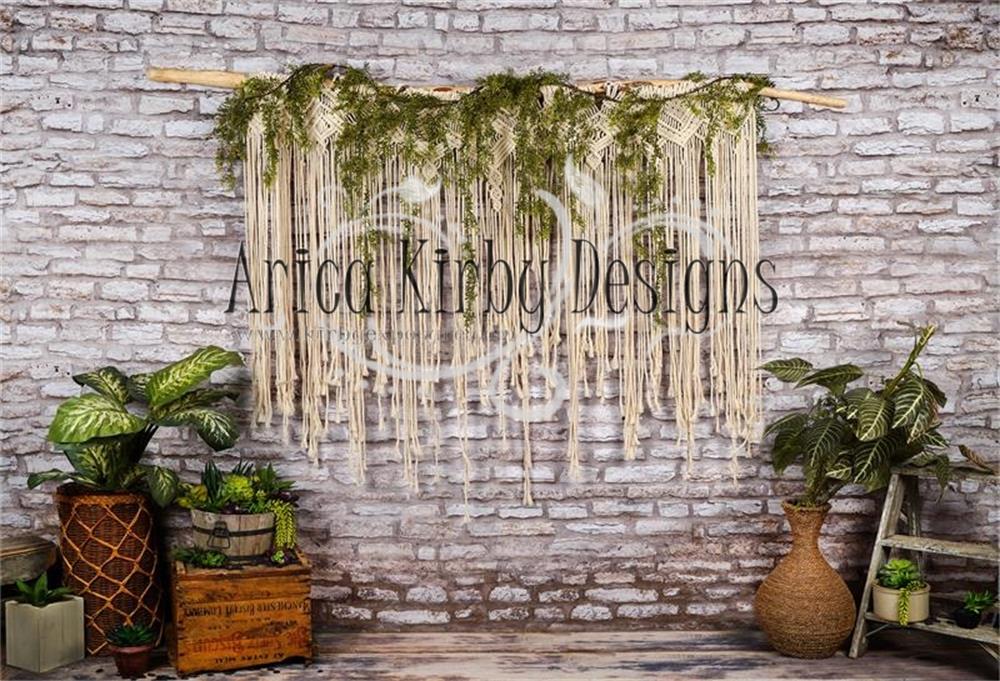Kate Mother's Day Boho on Brick Backdrop Designed by Arica Kirby - Kate Backdrop