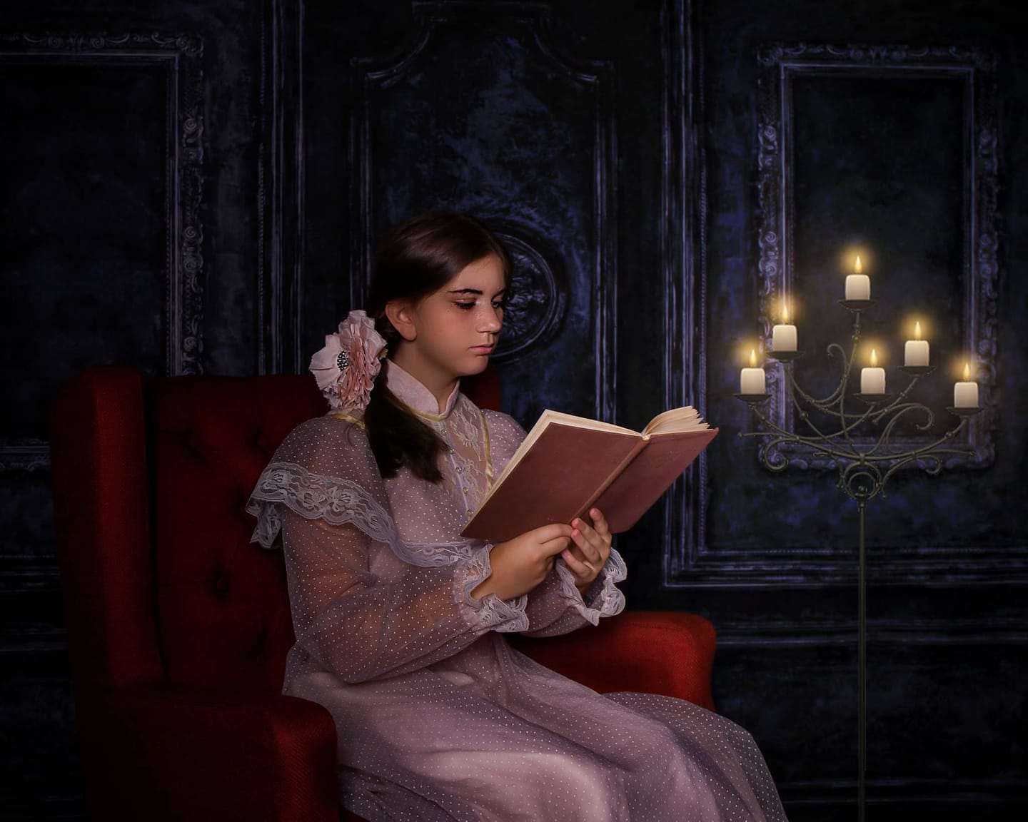 Kate Retro Deep Blue Wall Door Photography Backdrops Wedding - Kate Backdrop