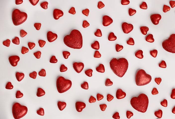 Kate Valentine's Day Red Hearts Backdrop Designed by Melissa King - Kate Backdrop