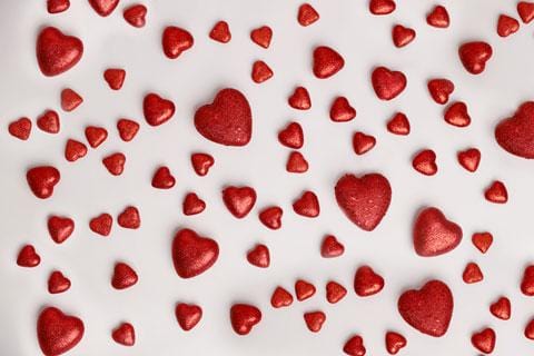 Kate Valentine's Day Red Hearts Backdrop Designed by Melissa King - Kate Backdrop