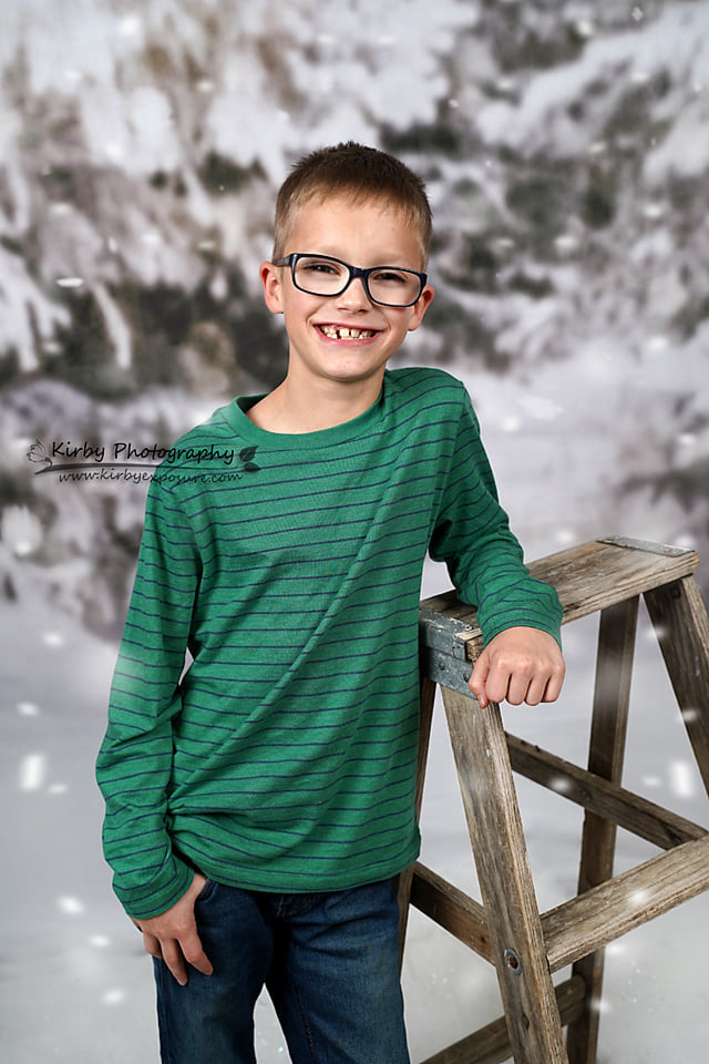 Kate Winter Forest Snow Backdrop Designed by Arica Kirby - Kate Backdrop