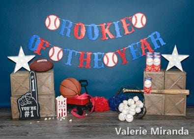 Kate Rookie of the Year Sports Backdrop Designed by Valerie Miranda - Kate Backdrop