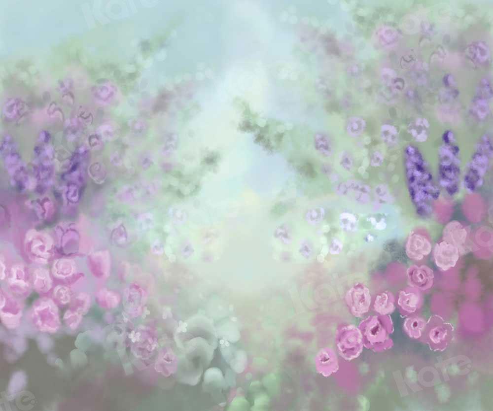 Kate Fine Art Blurry Florals Bush Backdrop for Photography - Kate Backdrop