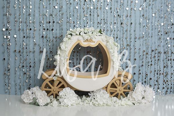 Kate Cake Smash Blue Carriage Backdrop Designed by Lisa B - Kate Backdrop