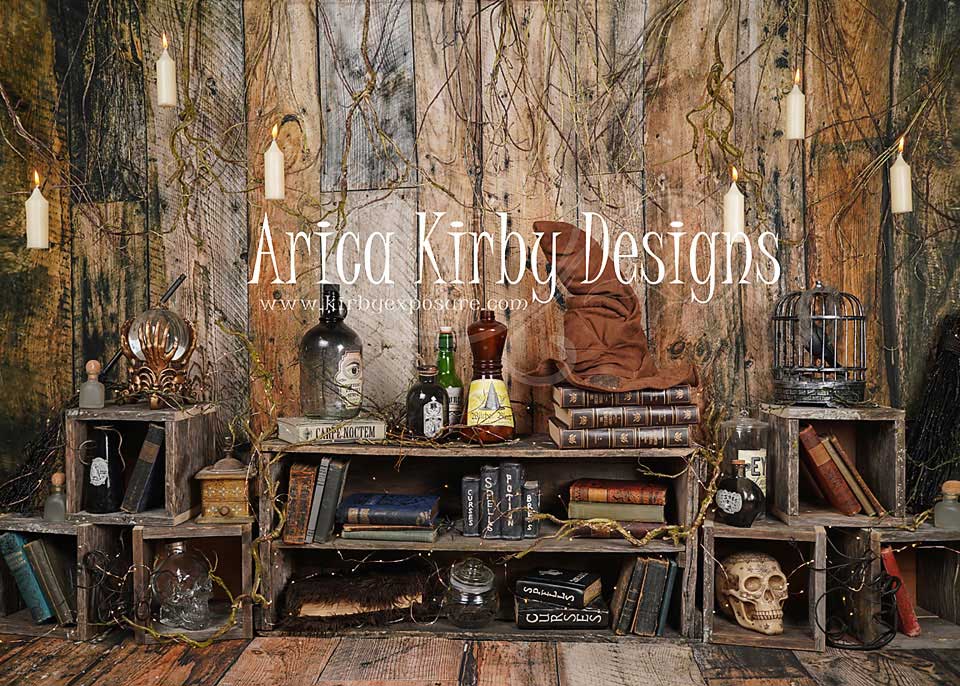 Kate Halloween Magic Fairytale Backdrop Designed by Arica Kirby - Kate Backdrop