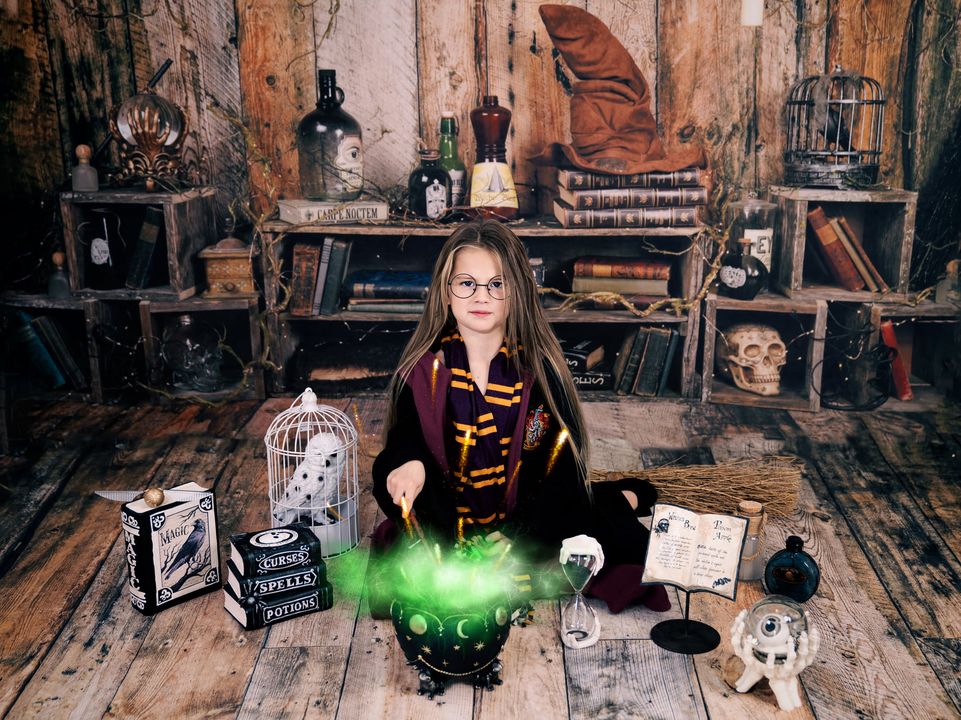 Kate Halloween Magic Fairytale Backdrop Designed by Arica Kirby