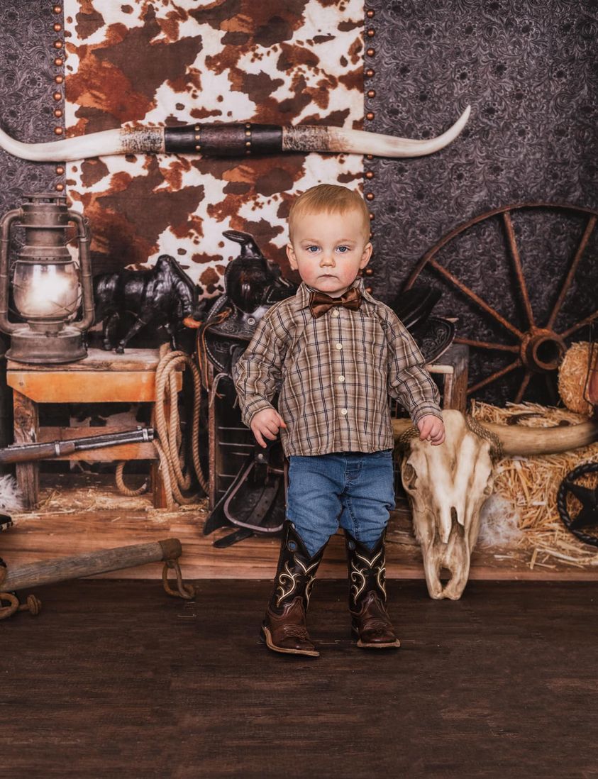 Kate Cake Smash Wild West Backdrop Designed by Arica Kirby - Kate Backdrop