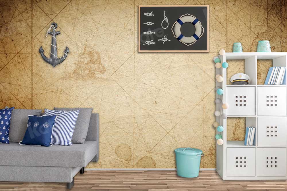 Kate Sail Summer Cake Smash Travel Around the World Backdrop for Photography - Kate Backdrop