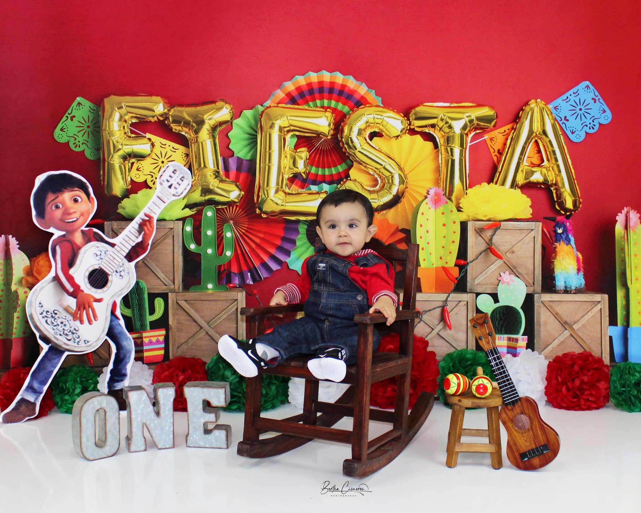 Kate Fiesta Time Cake Smash Summer Backdrop Designed by Megan Leigh Photography - Kate Backdrop