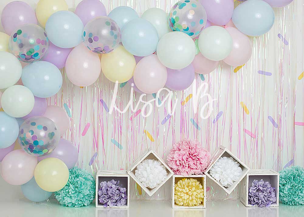 Kate Cake Smash Sprinkles Birthday Children Backdrop for Photography Designed by Lisa B - Kate Backdrop
