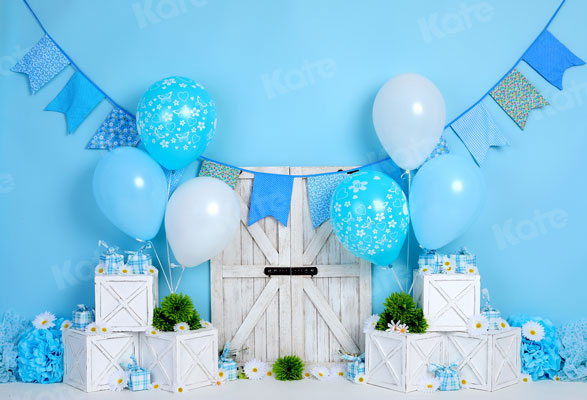 Kate Cake Smash Balloon Birthday Backdrop for Photography - Kate Backdrop