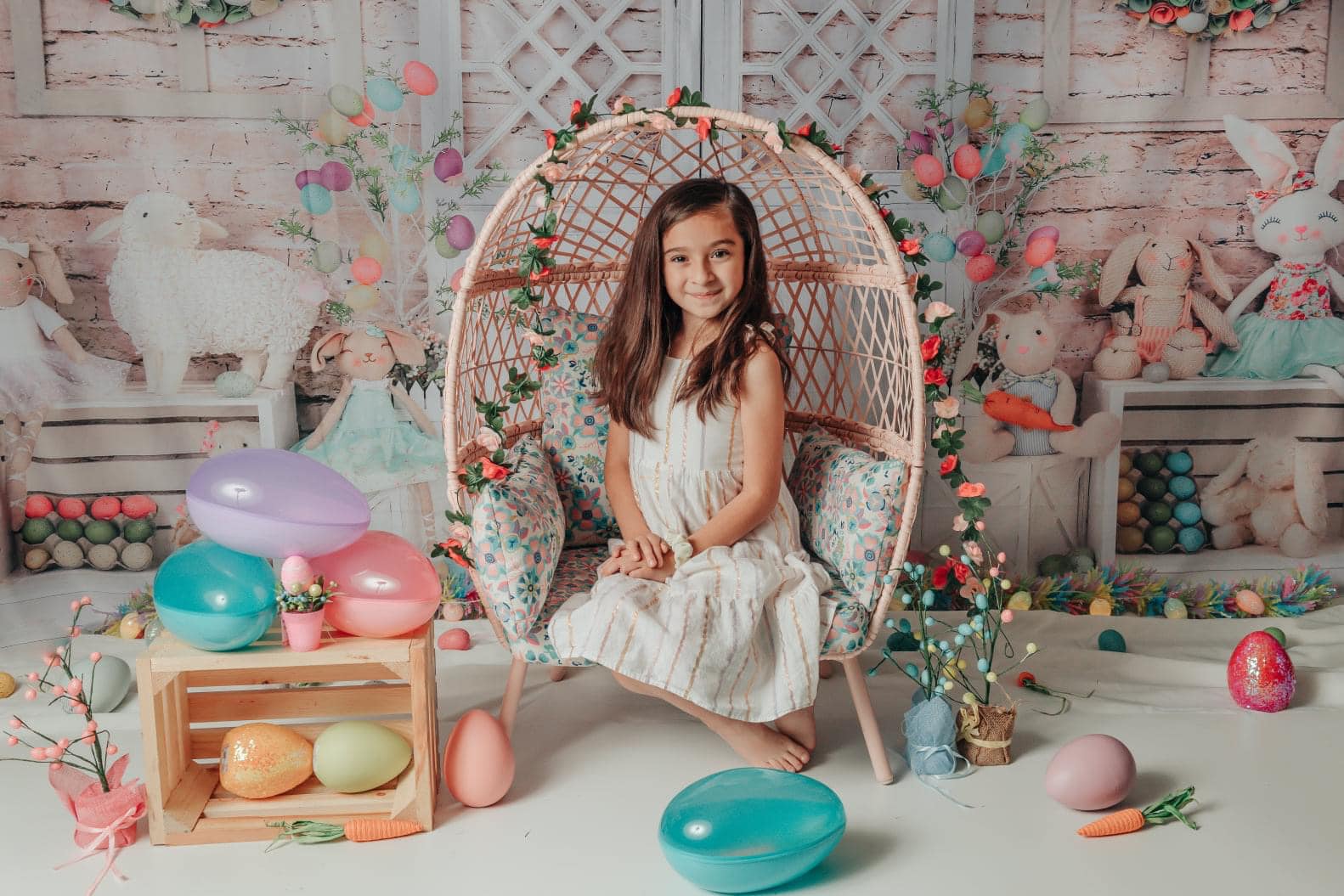Kate Barn Door Colorful Egg Easter Backdrop for Photography - Kate Backdrop