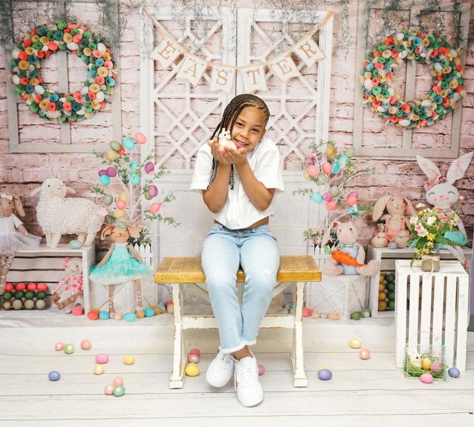 Kate Barn Door Colorful Egg Easter Backdrop for Photography - Kate Backdrop