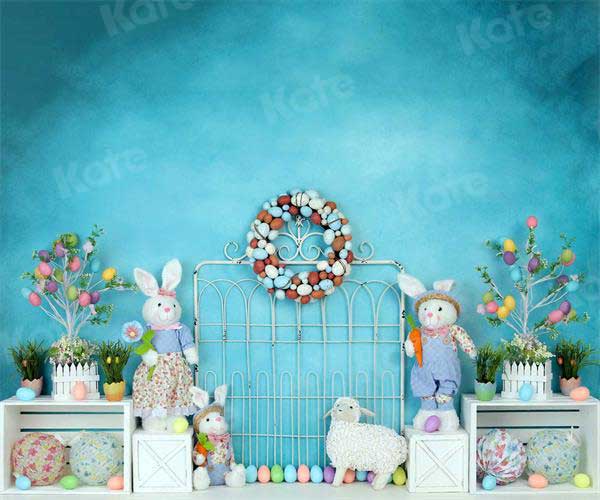 Kate Cake Smash Easter Colorful Eggs Backdrop for Photography