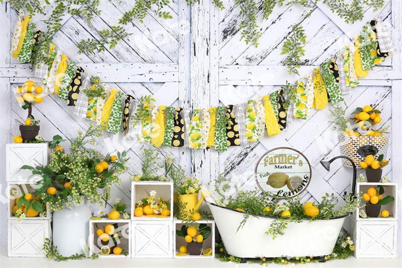 Kate Bee Summer Honey Cake Smash Backdrop for Photograph - Kate Backdrop