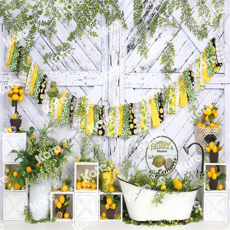 Kate Bee Summer Honey Cake Smash Backdrop for Photograph - Kate Backdrop