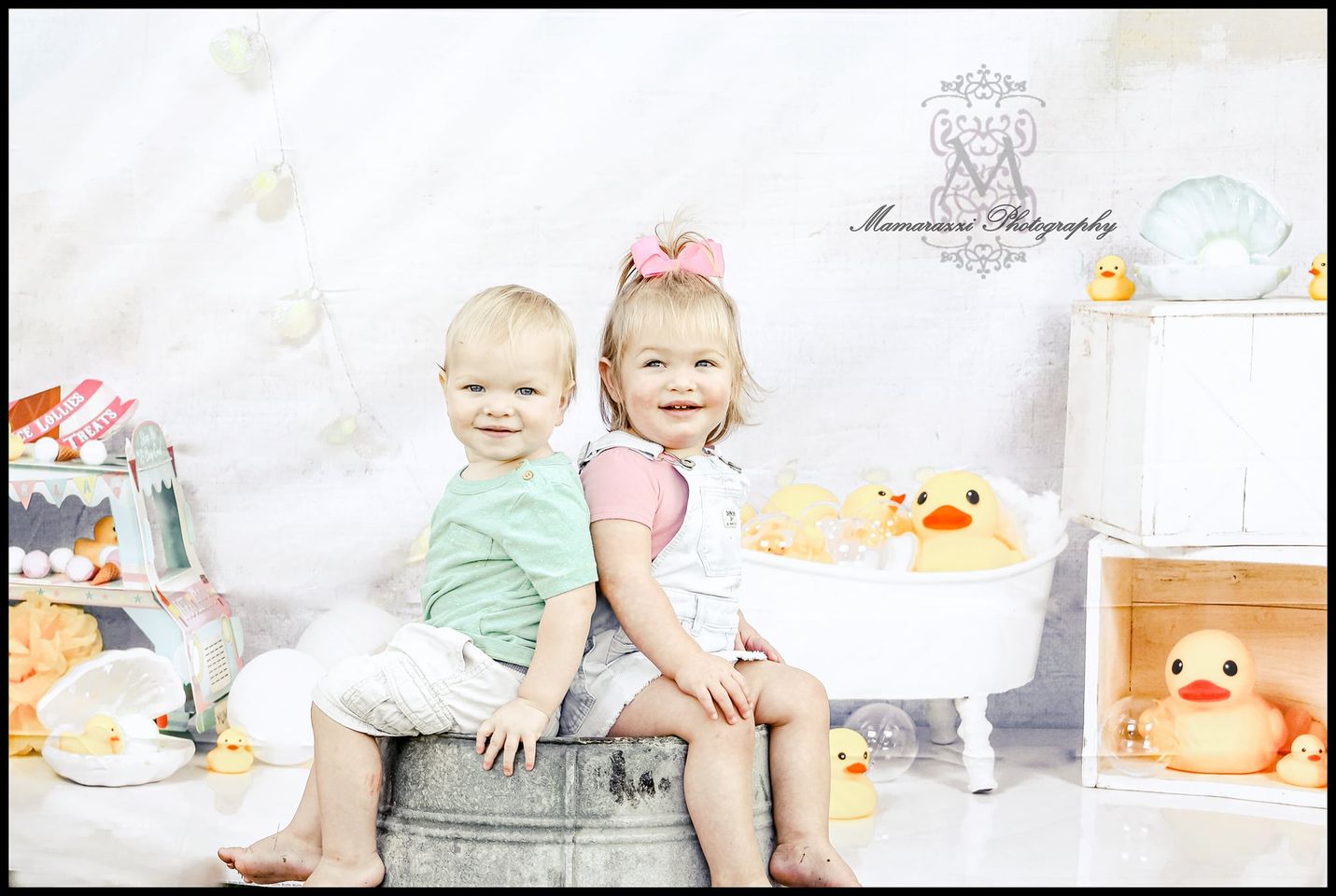 Kate Toy Duck Baby Shower Cake Smash Birthday Backdrop for Photography - Kate Backdrop