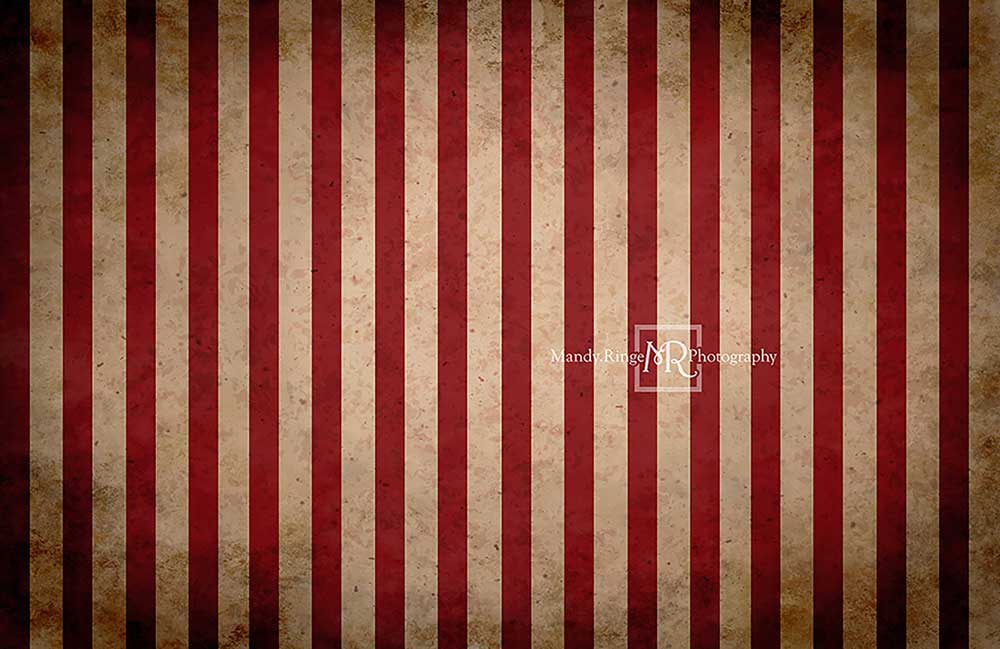 Kate Vintage Circus Stripes Backdrop Designed by Mandy Ringe Photography - Kate Backdrop